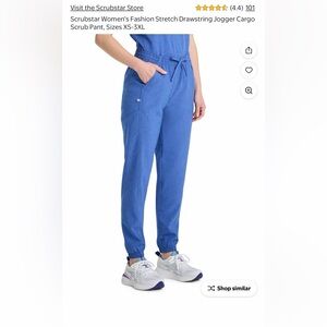 Scrubstar Women's Fashion Stretch V-Neck/Jogger Scrub Set size M